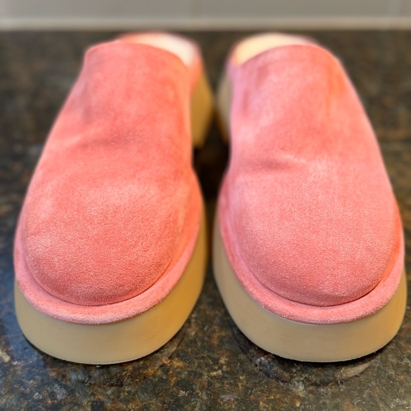 Wandler Rosa flamingo suede slip-on loafers mules in size 39 - Picture 7 of 10